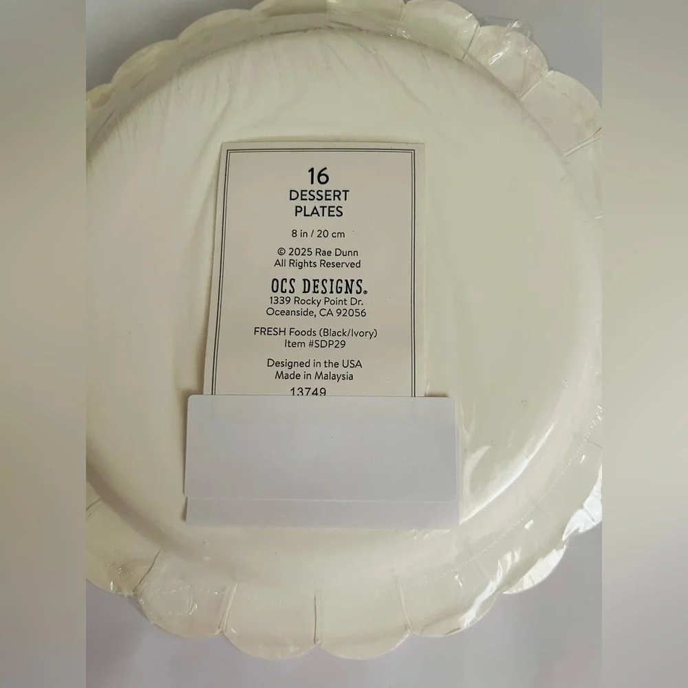 New Rae Dunn Dessert Plates 8